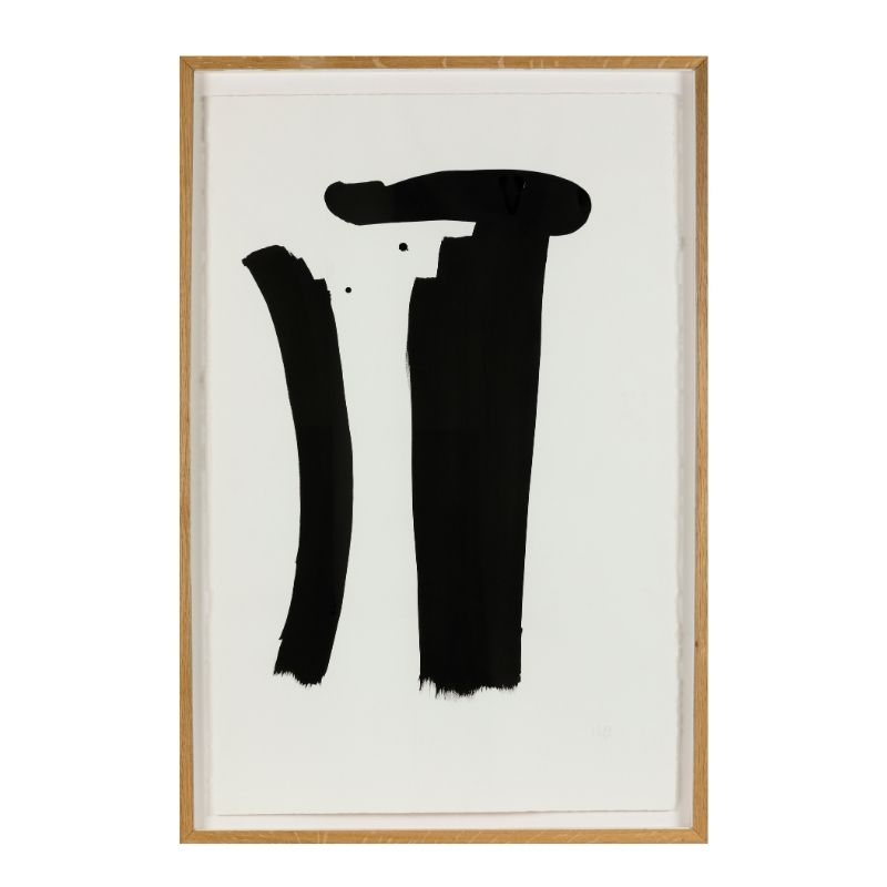 207E_OlivierDebré_Personnage-signe_Encresurpapier_102x66,5cm - Éric Brugier - marchand d'art - gestion de collection