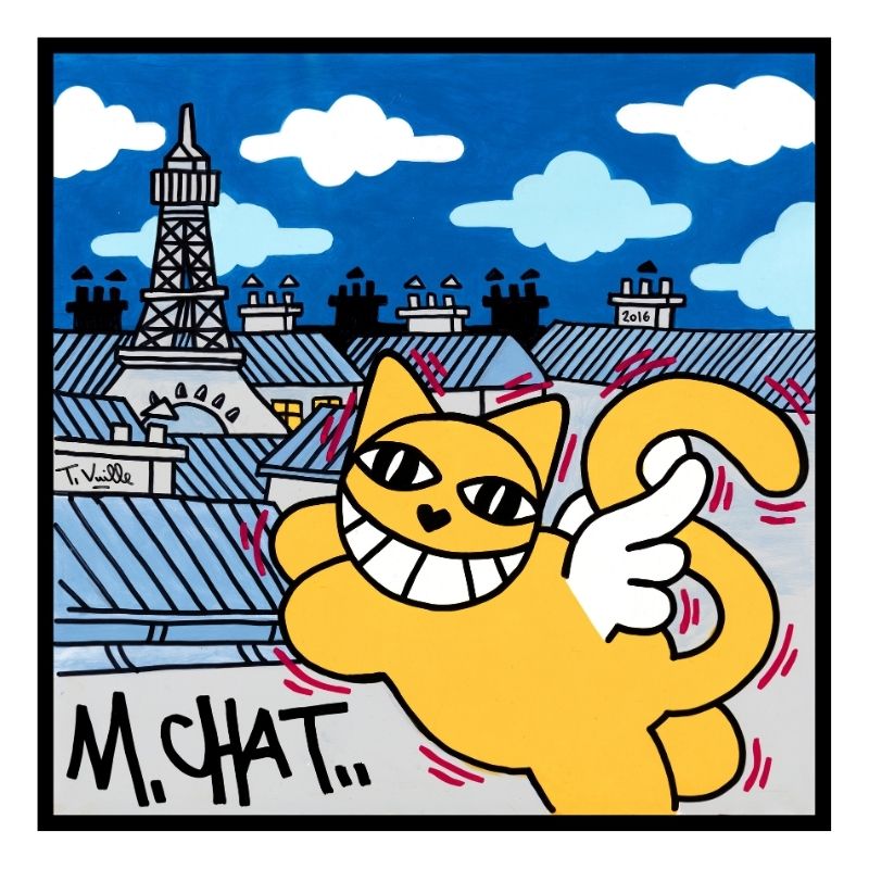 49E M.Chat_M.Chat in Love_60x60cm_acrylique sur toile_2016
