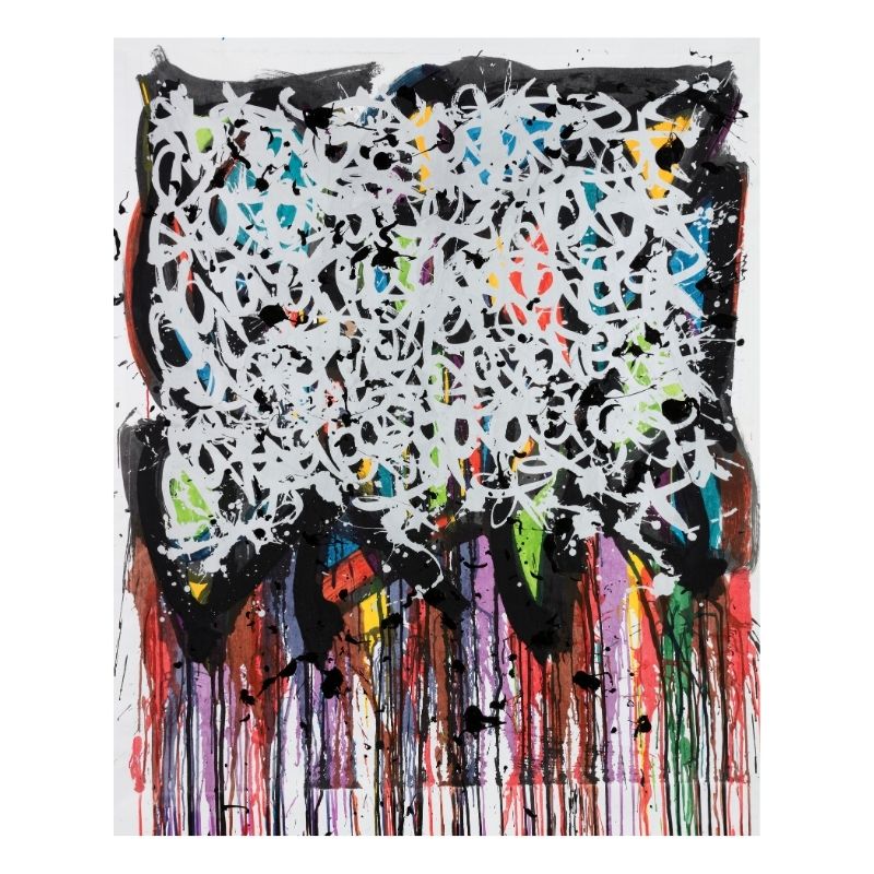 56E_JonOne_Head shots_150x120cm_2018_technique mixte sur toile_phoro crédit _Bruni Pellarin - Eric Brugier - marchand d'art - gestion de collection