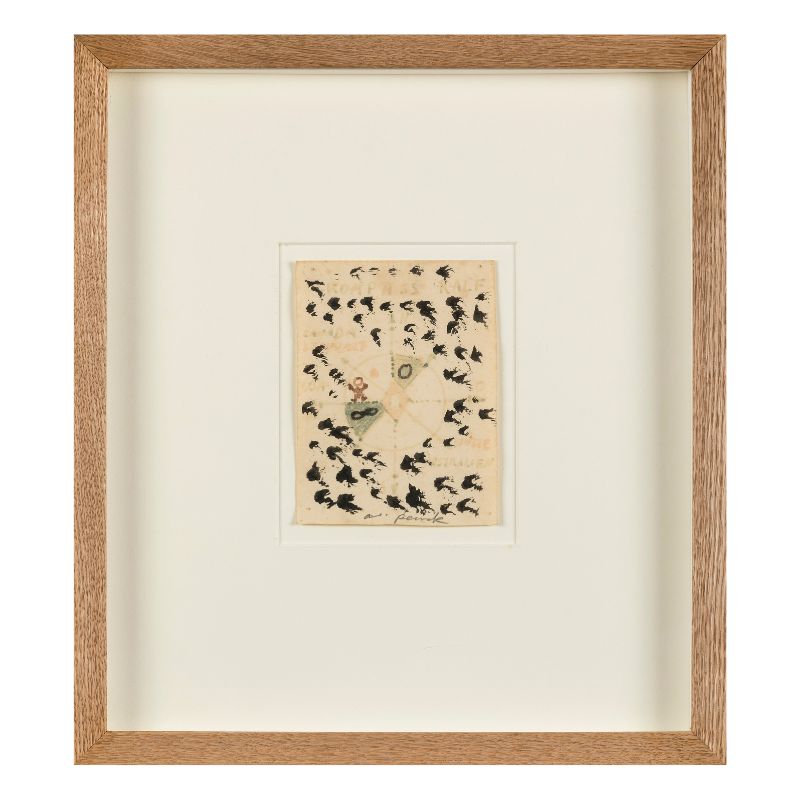 AR Penck encre et gouache sur papier 15cm x 10 cm signé en bas a droite - Eric Brugier - marchand d'art - gestion de collection