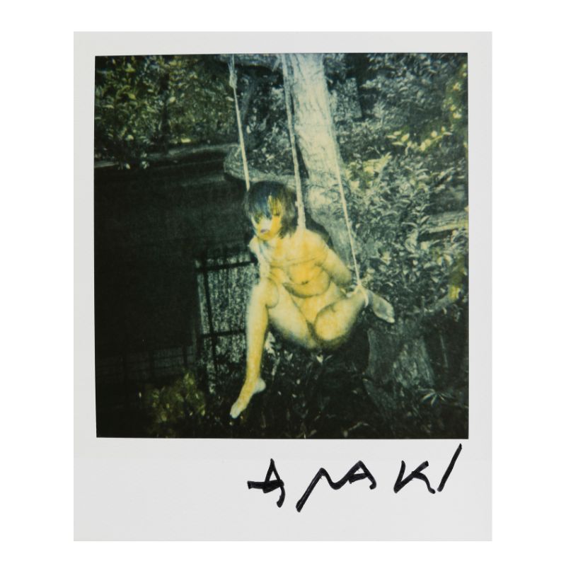 Araki photographie polaroid unique rehaussé à la main 10,6 x 8,8 cm -Eric Brugier - marchand d'art - gestion de collection